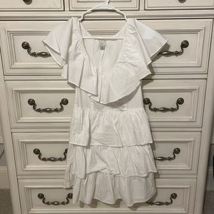 Xs white ruffle dress from target